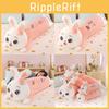 Plush Rabbit Long Strip Pillow With Mushroom Decoration On The Head For Girls