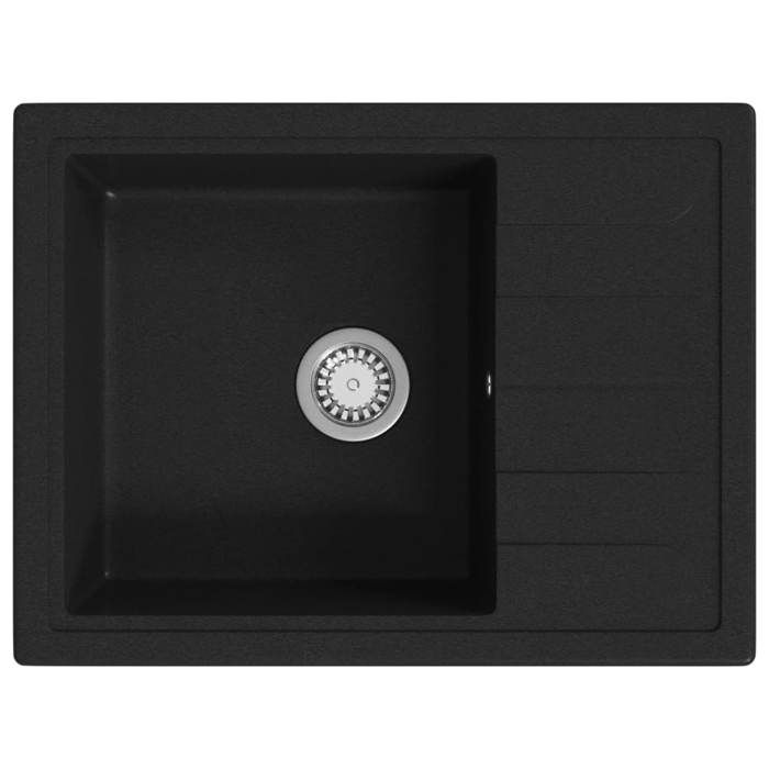 VidaXL Evier de Cuisine avec Trou de Trop-plein Ovale Evier Encastré Extra-profond Décoration de Cuisine Intérieur Maison 147101