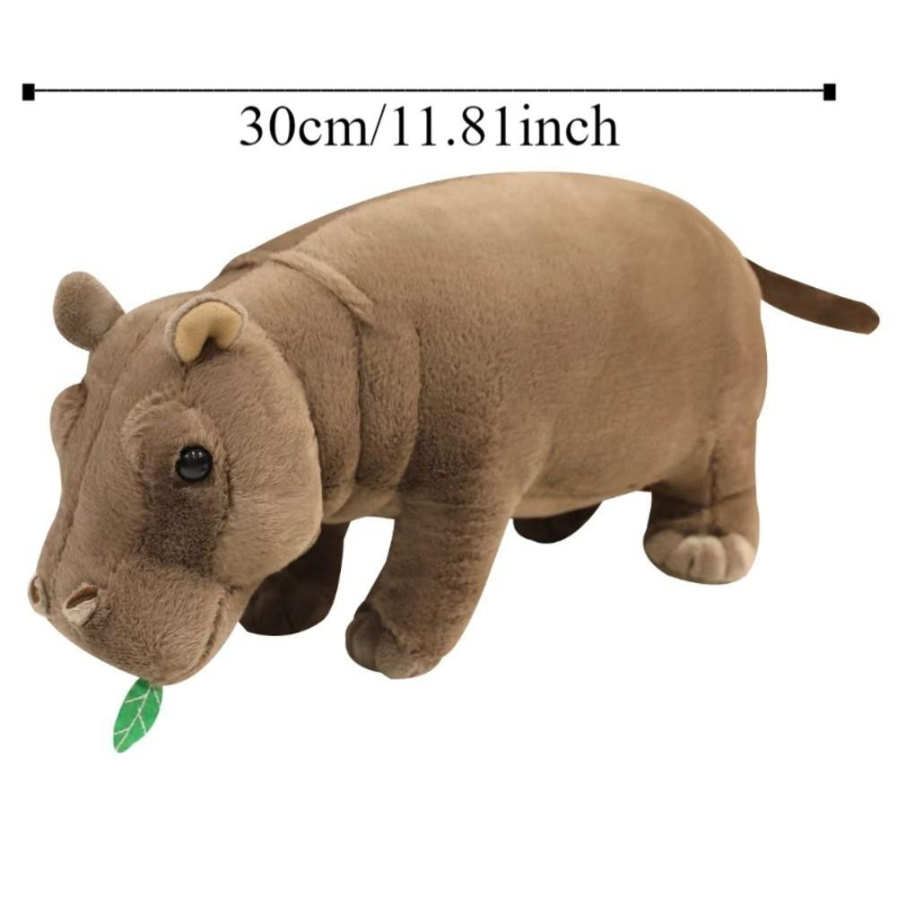 Stuffed Doll Hippo Plush Toy Realistice Hippopotamus Stuffed Toy  Birthday Christmas