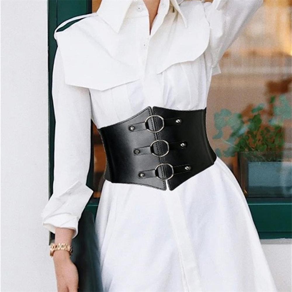 1PC Corset Women Corset Top Body Shaper Buckle Wide Waistband Bridal Waist Belt Gothic Accessories