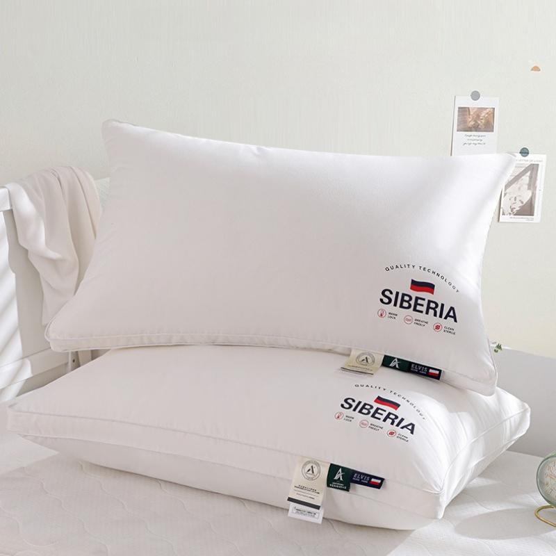 

Удобная подушка-основа для дома, защита шеи, 100% хлопок, одна пара, для общежития, подушка для кровати, постельное белье для звездного отеля 48 * 74cm（Comfort pillow） белый