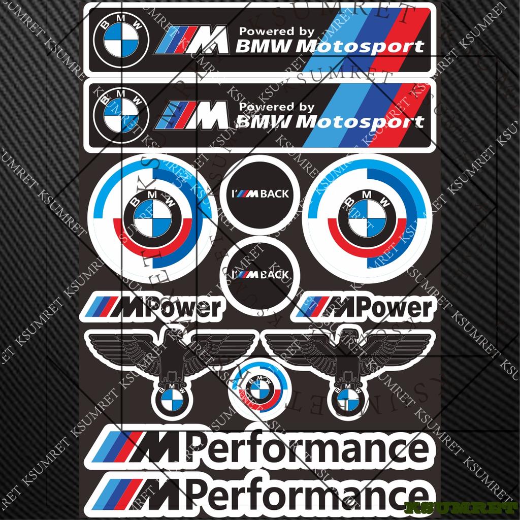 For Bmw Sticker Decal Motorcycle Tank Helmet Logo Set g1