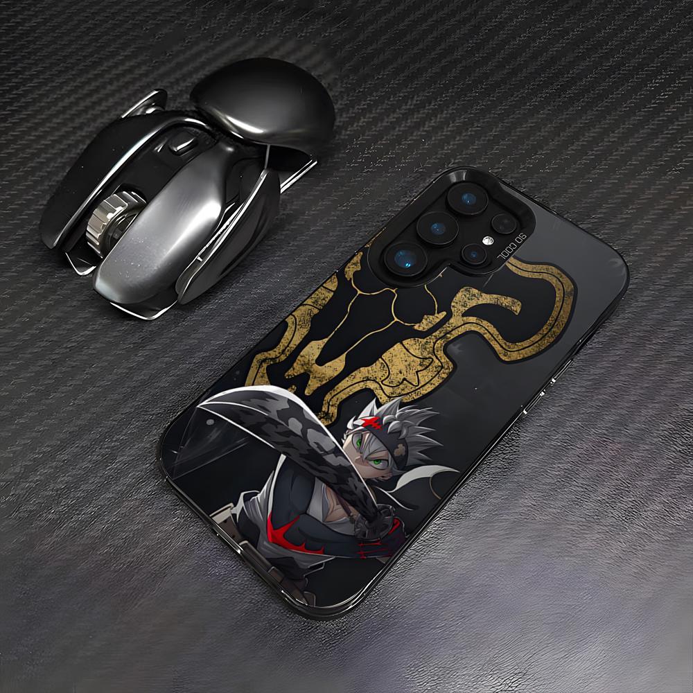 Asta Cartoon B-Black Phone Case For Samsung S26 S25 Plus S20 S20 Plus S22 Ultra S23 FE S21 Plus S21 Ultra Colorful Cover