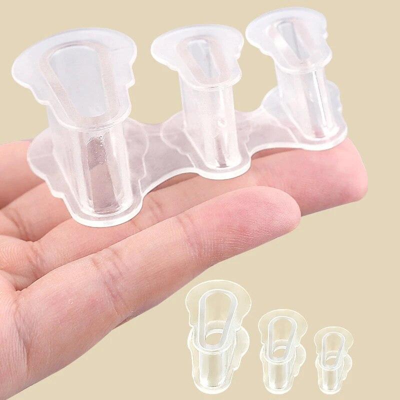 1 Pair Thumb Foot Care Toe Splitter Silicone Toe Separators Feet Toe Care Tool