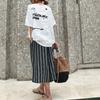 Dimanaf 2025 Women T-shirt Summer Linen Shirt Blouse Short Sleeve Fashion Tops Tees Loose Tees New Black Blouse