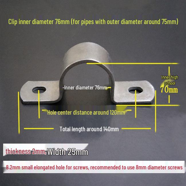 Vysoce odolné U-třmeny z pozinkované oceli pro stěnu/podlahu