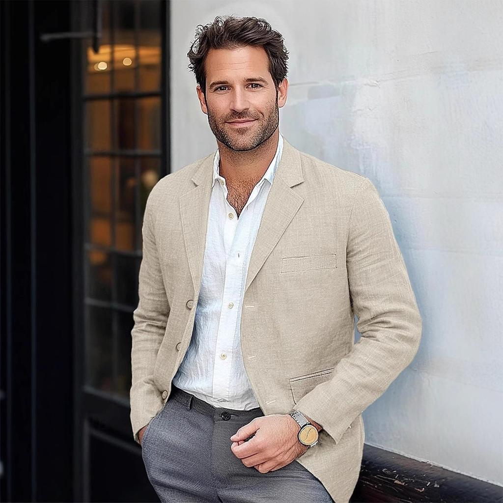 Pánský jednořadý britský módní ležérní oblek sako pro mládež