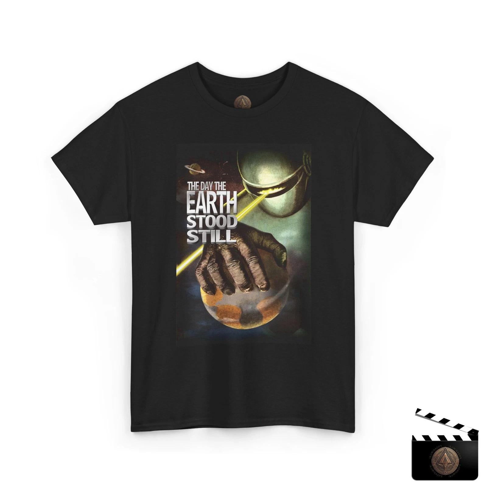 

The Day The Earth Stood Still T shirt For Men & Women, Retro Robot Sci-Fi Tee XL