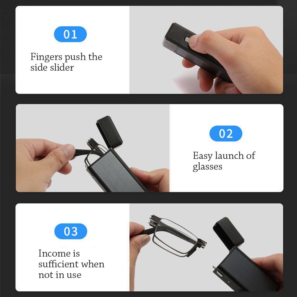 Blue Ray Blocking Anti-Blue Light Reading Glasses Folding Portable Optical Spectacle Eyeglass Eye Protection With Glasses Bag