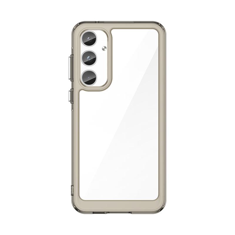 Para Samsung Galaxy A55 Capa de Silicone Transparente de Luxo Capa Samsung A55 Capa Protetora de Telefone TPU Capa Galaxy A55
