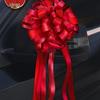 Large Red Ribbon Double Happiness Wedding Car Bows for Decoration and Door Handles