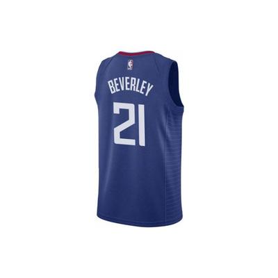 NBA Clippers Beverly No. 21 Sleeveless Jersey SW Fan Edition Men Jersey Blue 864481-499