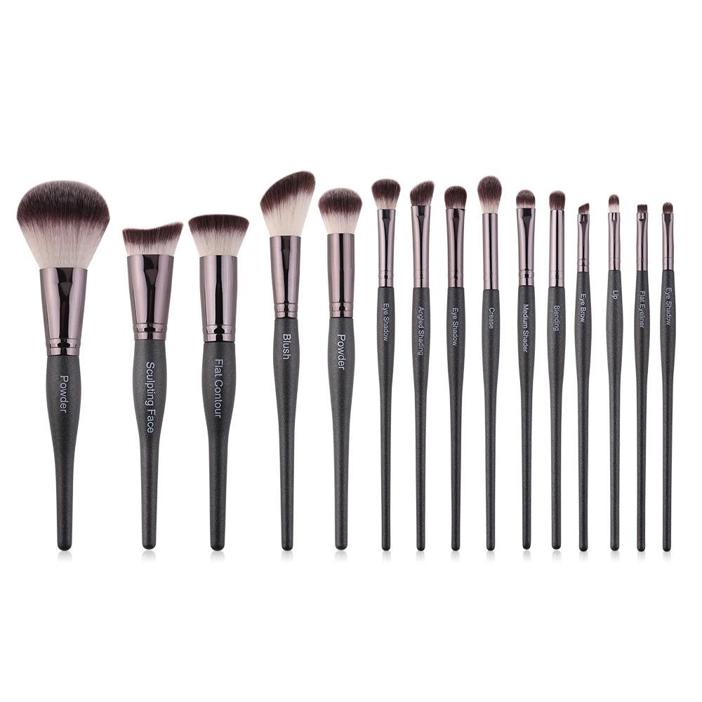 15 Mermaid Makeup Brush Set Full Set Loose Powder Eyeshadow Lip Brush Concealer Blush Foundation Brush