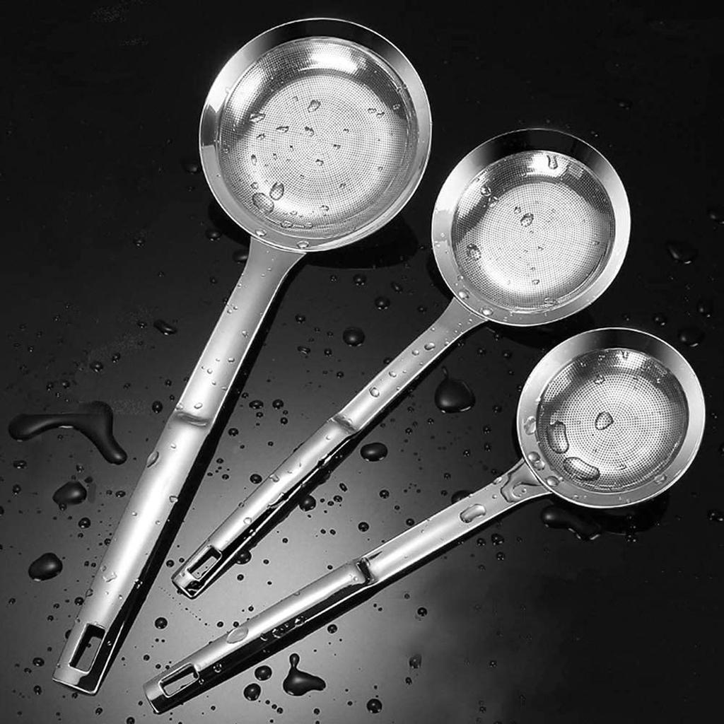Fine Mesh Stainless Steel Colander Small Spoon Oil Screen Fine Mesh Stainless Steel Slotted Spoon