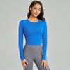 Weiman's New Yoga Top Long-sleeved Pilates Fitness T-shirt Women's Outdoor High-end Bar Design Bottoming Shirt