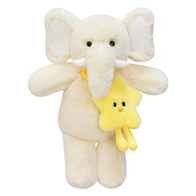 New Star Backpack Elephant Plush Toy Doll Cute Elephant Children's Sleeping Pillow Animal Birthday Gift