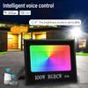 RGBCW LED Smart Flood Light, IP66 Outdoor Flood Light Landscape Courtyard Exterior Wall Reflective Spotlight for Xmas Decoration