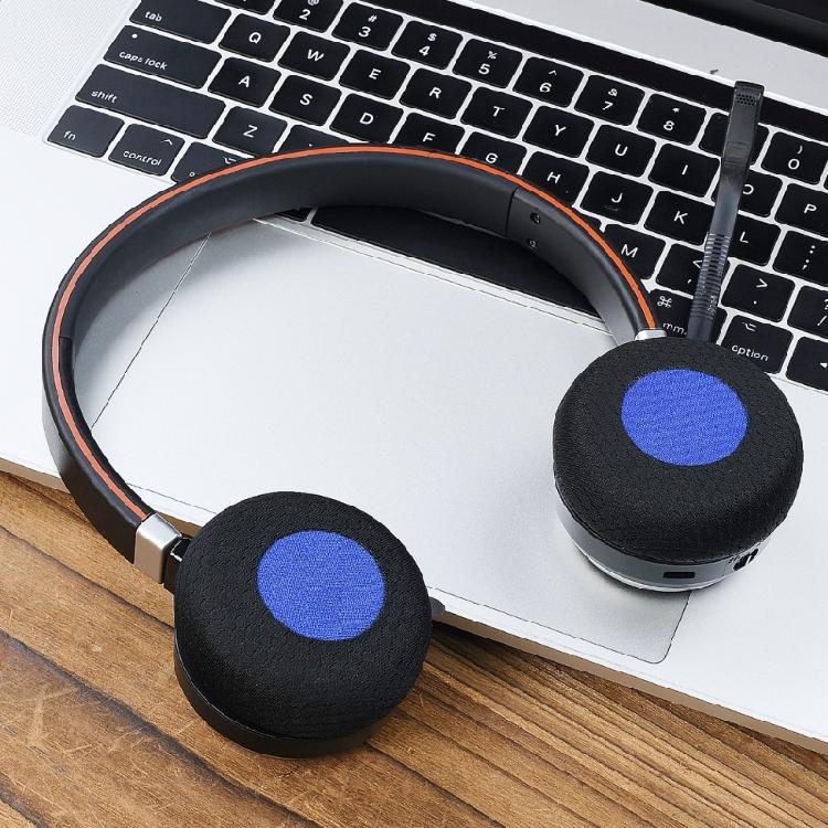 Stretchable Football Mesh Headset Ear Cushions Easy Removal Cleaning Enjoy Daily Comfort Use for evolve 20  20se Devices