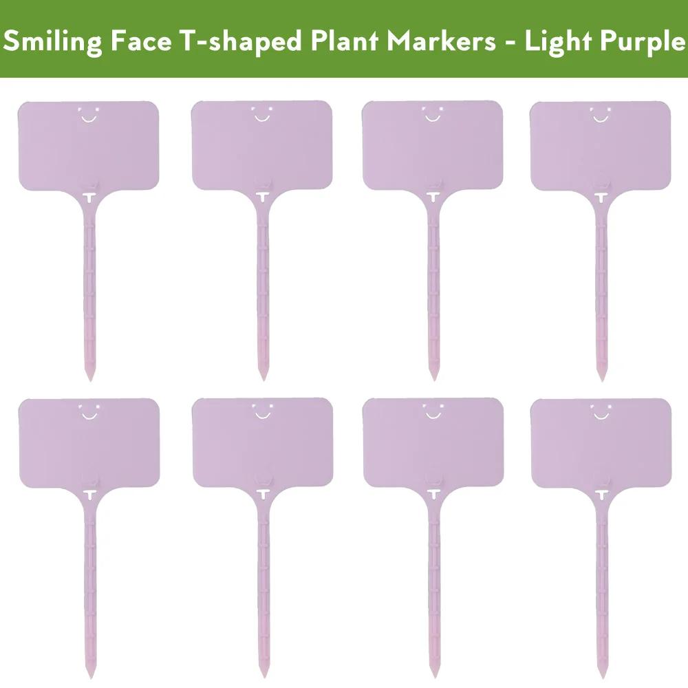 55PCS T-shaped Plastic Plant Label Waterproof Reusable Flower Vegetable Herbal Potted Classification Tag Garden Nursery Sign
