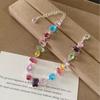 Braccialetto con Perline in Zircone Colorato Stile Francese per Donna - Dolce, Fresco, di Nicchia, Versatile