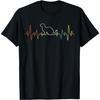 Retro Herzschlag Frettchenliebhaber Lustiges Frettchen Retro T-Shirt