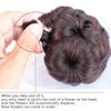 Curly Chignon Bun Hairpiece for Women 9 Flowers Roller Clip In Fake Hair Accessories High Temperature Fiber Headwear KTB