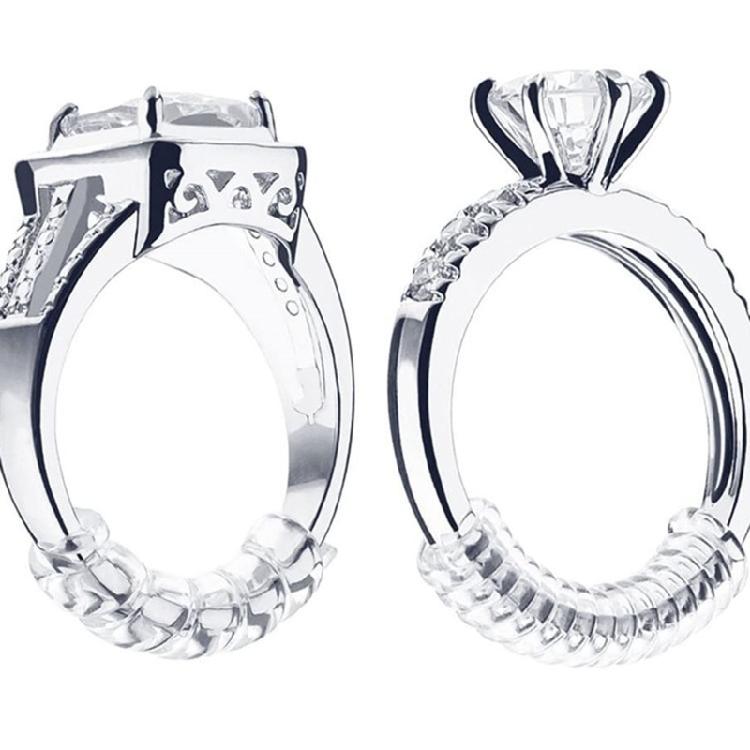 16Pcs Make Jewelry Smaller Invisible Ring Size Adjuster for Loose Rings Adjuster