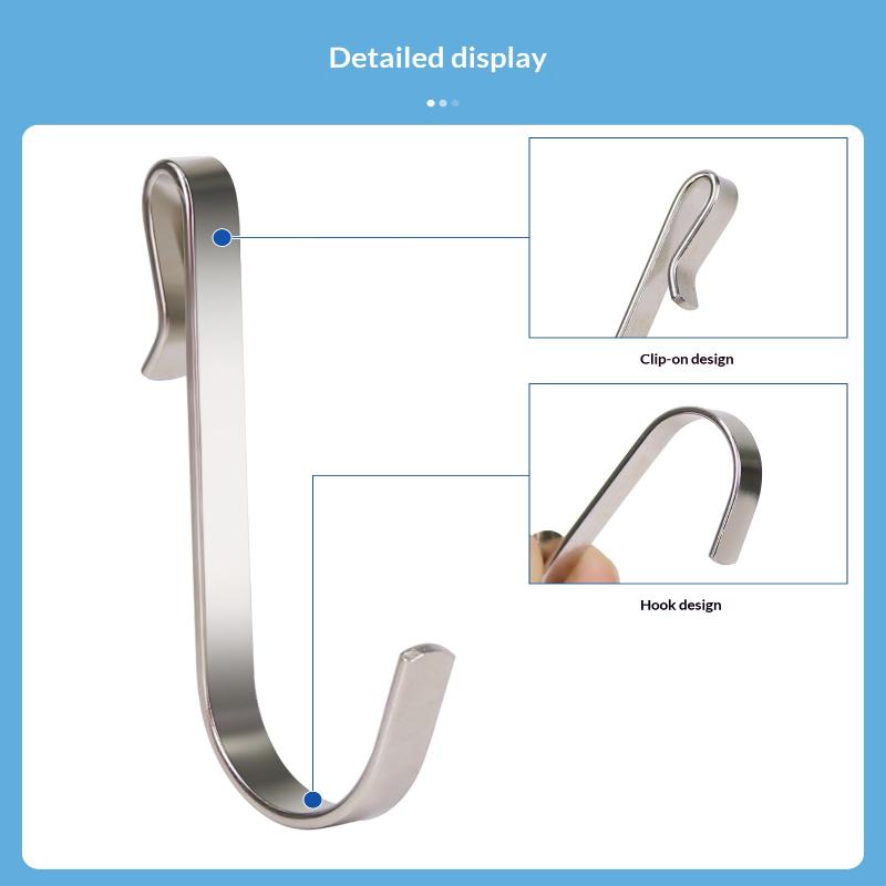 10Pcs - Snap-On Clip Hooks For Wire Shelving, Shelves, And Sink Grates - Versatile J-Hook Hangers For Kitchen, And Office Use