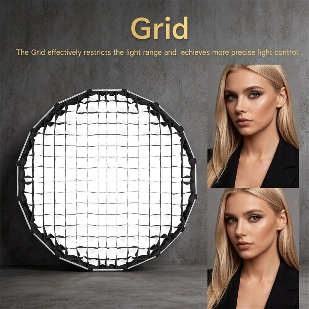 Softbox Honeycomb Grid Compatible with S120T and S120W 47.2-inch Softbox Honeycomb Grid