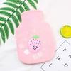 Hot Water Bottle for Women, Portable Mini Cute Plush Small Size, Filled with Water, for Warming Hands and Stomach, Specifically for Use in Bed