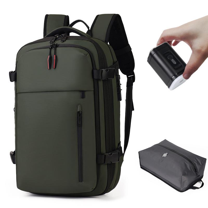 Vakuumversiegelbarer Kompressionsrucksack mit großem Fassungsvermögen und USB für Reisen