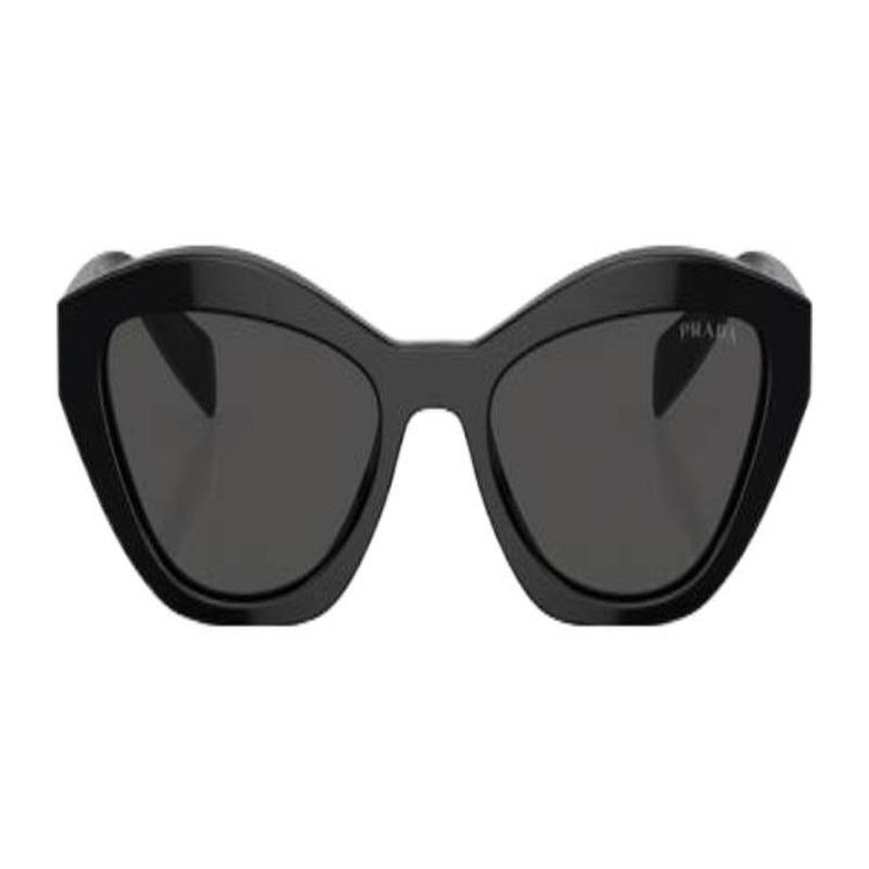 Prada [Available prescriptions] Solid color design, cat-eye sunglasses, men's black