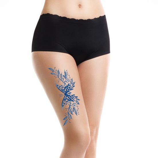 Yousheng Juice Tattoo Sticker Detachable Vivid Clear Image Waterproof Temporary Body Art Semi-Permanent Sexy Herbal Tattoo Decal Unisex  Use