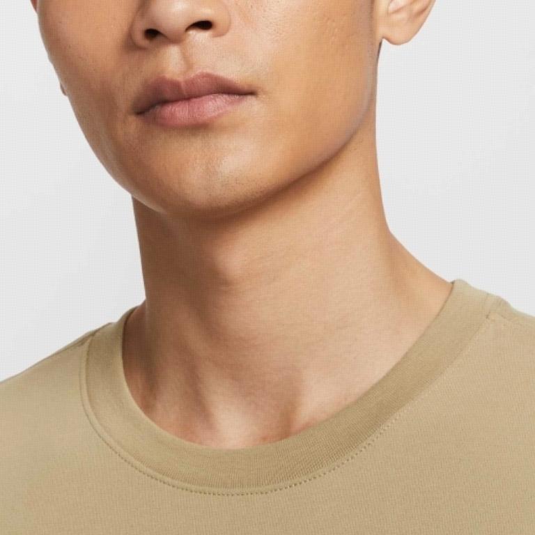 Nike DF Western States Logo Breathable Quick-Dry Round Neck Sports Short Sleeve T-Shirt Men Tops Beige Brown HJ3663297