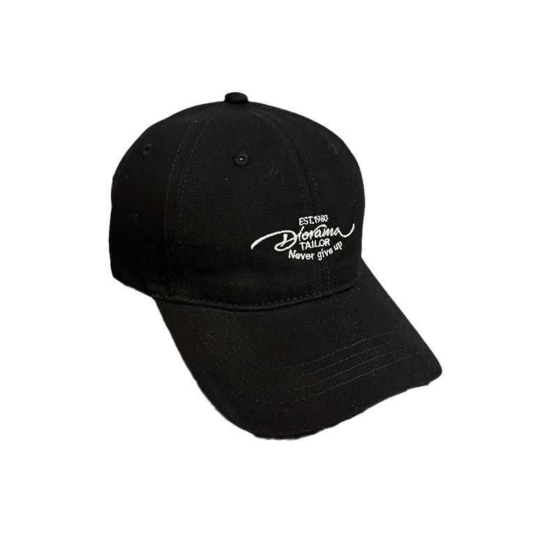 Embroidered Letter Baseball Cap Female Wide Brim Breathable Fabric Daily Use