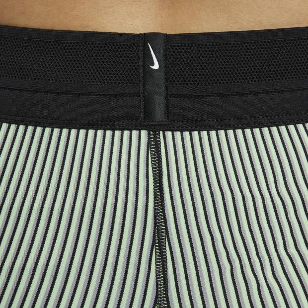 Nike Aeroswift Dri-Fit Adv Striped Quick-Dry Logo Mid-Rise Running Shorts Women Shorts Black FN3272-014