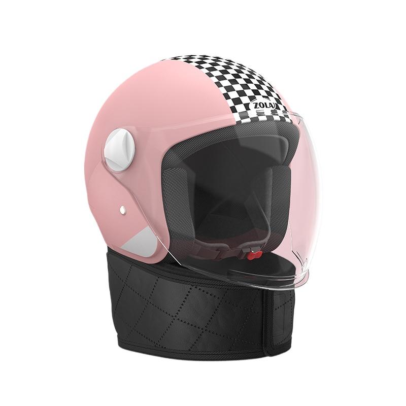 Winter Helmet Belt Scarf Electric Car Helmet Men and Women Universal Cat Ear Helmet Hard Hat