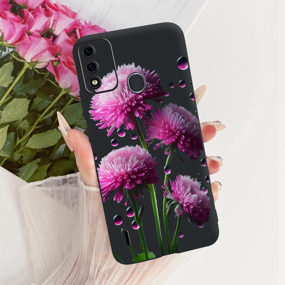 Cute Printing Phone Case For ITEL A48 Soft Black Silicone TPU Cases For Itel A48 Covers Bumpers