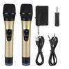 Universal VHF Wireless Handheld Microphone with Receiver for KaraokeBusiness Meeting Black