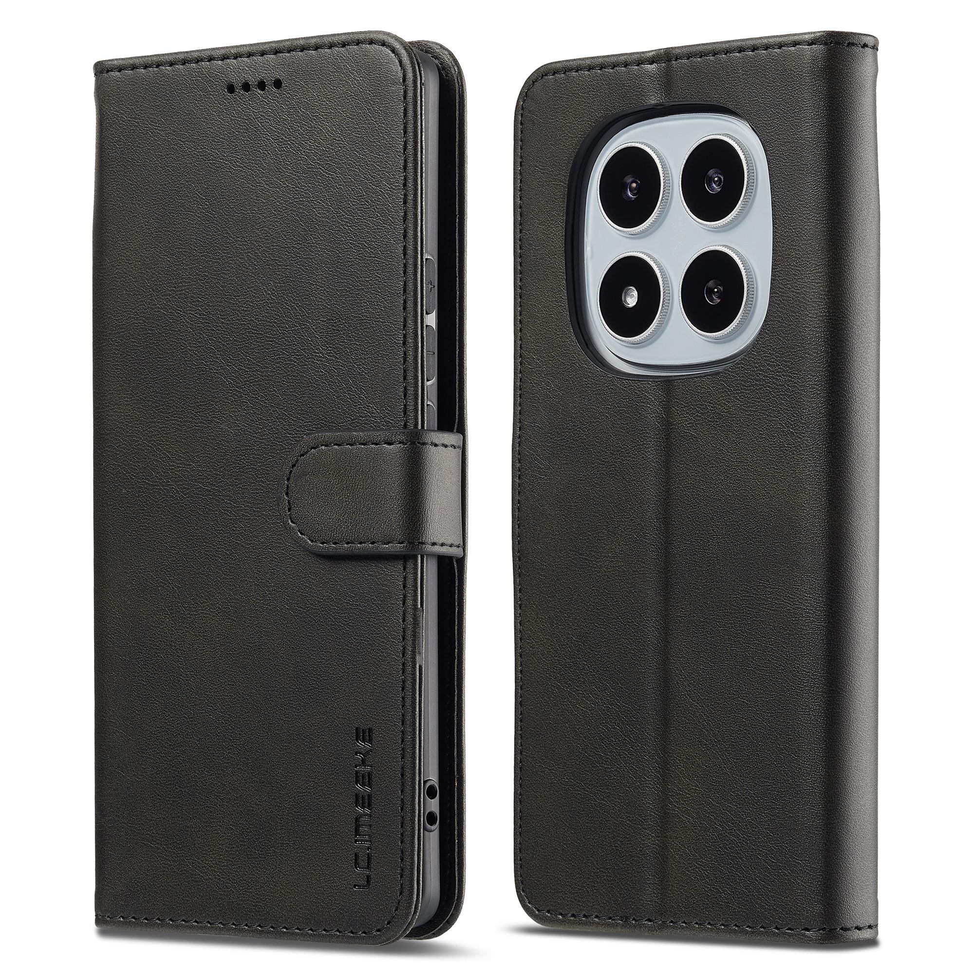 

Luxury PU Leather Phone Case for Xiaomi Redmi Note 15 14 Pro + Plus 14C 4G 5G Flip Book Wallet Card Cover Shockproof Bag Etui Redmi note 15 5G чорний