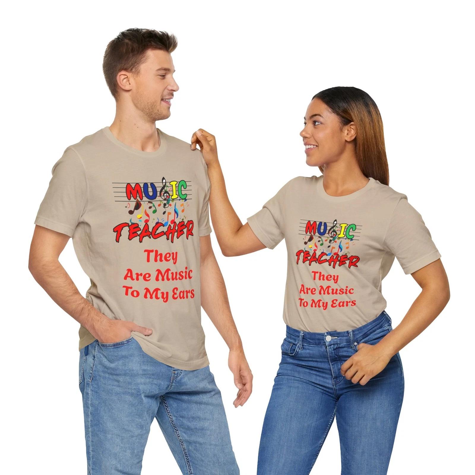 Music Teacher Ae Music to My Ears T-Shirt Fun art Tutors Professional Teaching 2XL
