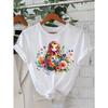 Women's Matryoshka Doll Print T-Shirt Short Sleeve Crew Neck Casual Summer Top