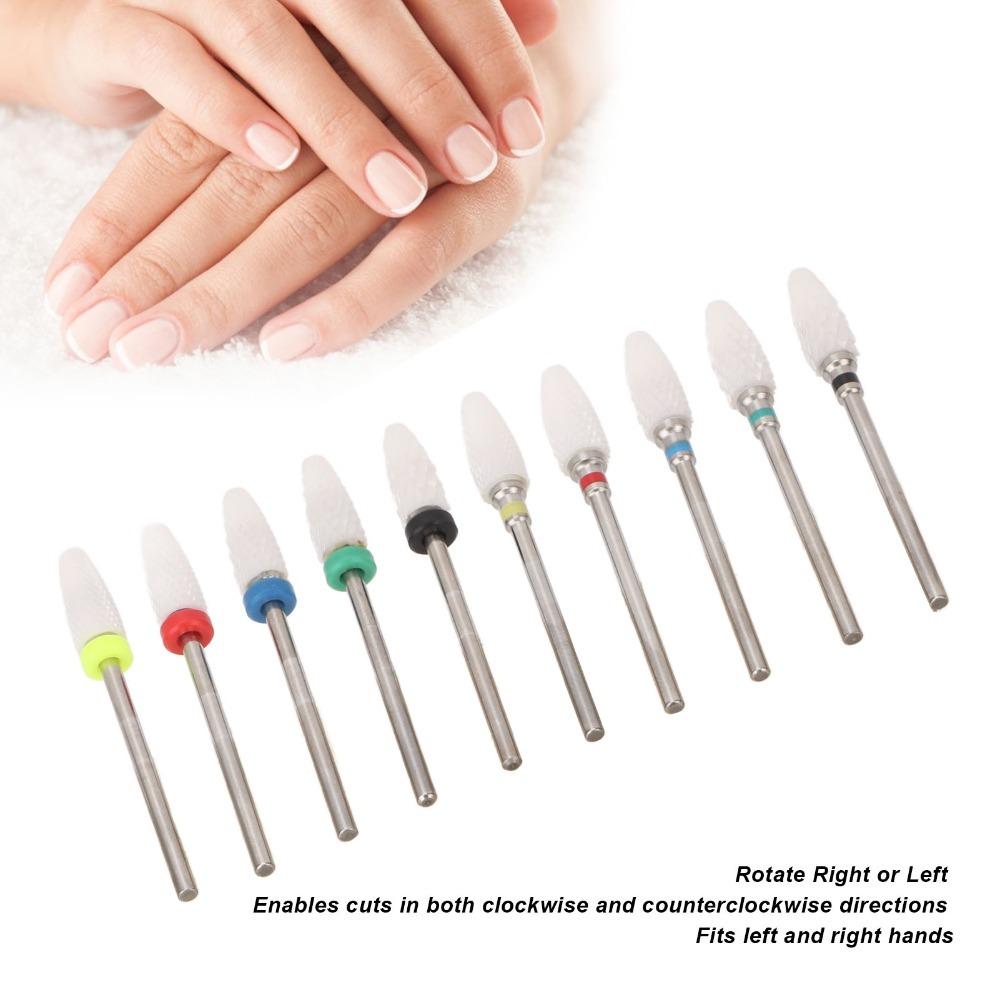 10pcs Multi-purpose For Grinding, Cleaning And Polishing Nail Drill Bits Organizer