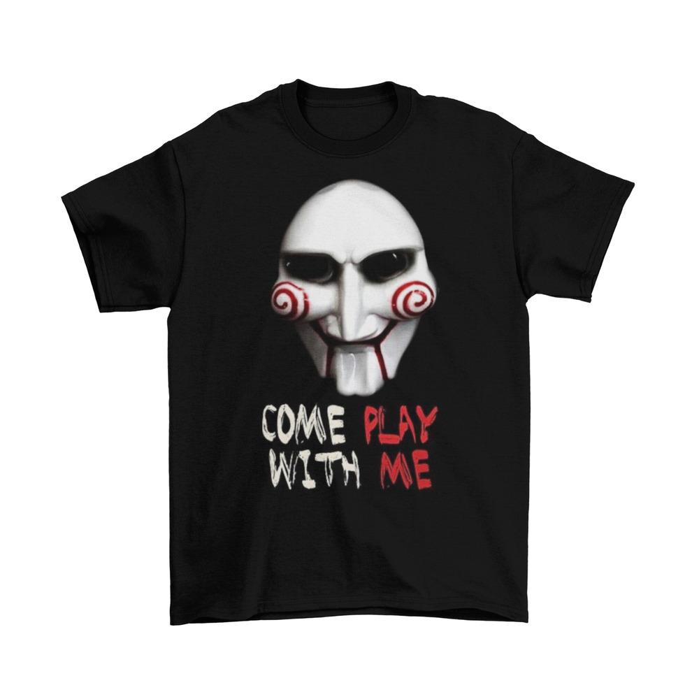 

Saw I Want To Play A Game T-Shirt Unisex Adult Cotton Jigsaw Halloween Sizes New 2XL