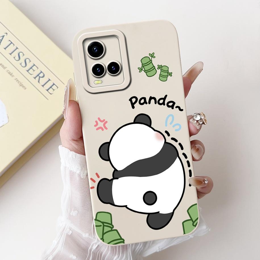 For Vivo Y33s Case V2109 Shockproof Cover Cute Dinosaur Panda Fundas Cases For Vivo Y21 2021 Y21A Y21S Y21T Y33T VivoY33s Bumper