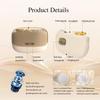 3 in 1 Electric Nail Clipper LED Light Nail Debris Storage Automatic Nail Trimmer and Polisher Rechargeable 2 Speeds