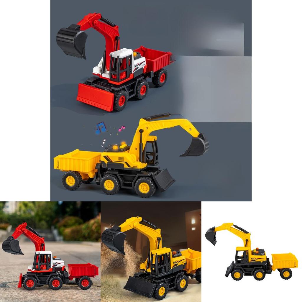 Childrens Educational Construction Vehicle Toy With Music And Lights For Early Learning