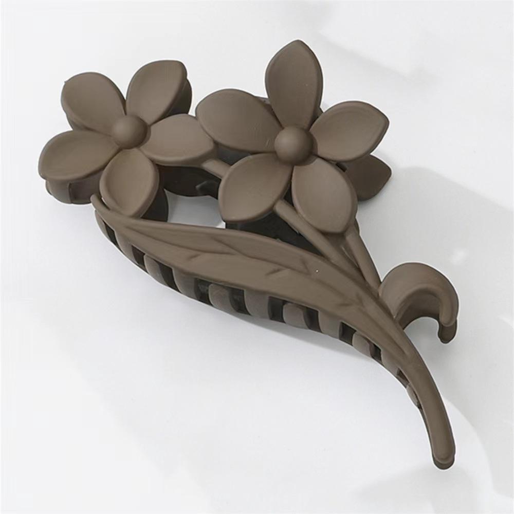 Flower Hair Claw Clips Non-Slip Matte Flower Hair Clips for Women  Hawaiian Hair Flower Clip Large Plumeria Hair Clip
