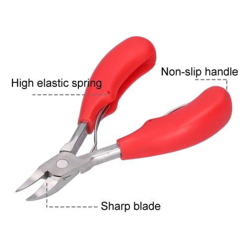 Pig Teething Pliers, Ergonomic Pig Clippers for Cutting Baby Teeth of Small Animals like Piglets and Rabbits (Red)