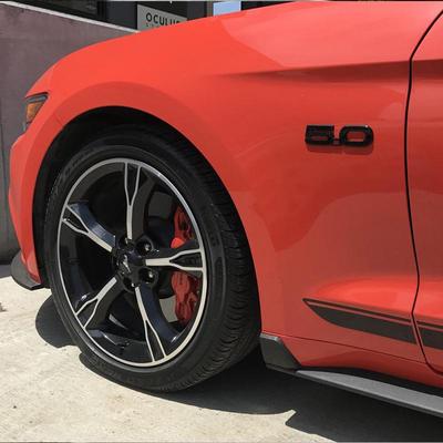 Ford Mustang 2015-2022 Side Skirt Kit: Shelby-Style Winglets for Anti-Scratch Protection